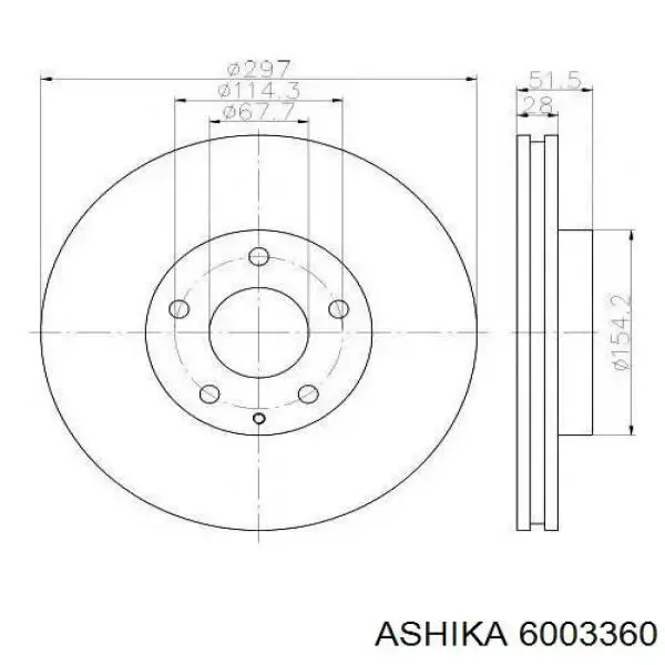 Freno de disco delantero Mazda CX-5 1 KE, GH