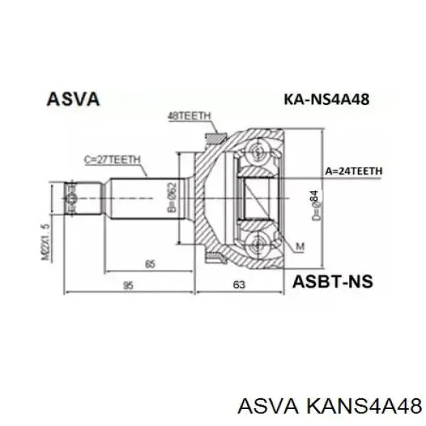 Junta homocinetica J21016 Tangun
