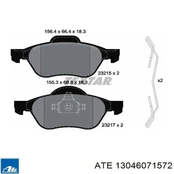 Pastillas de freno delanteras Renault Laguna 2 BG0, BG1