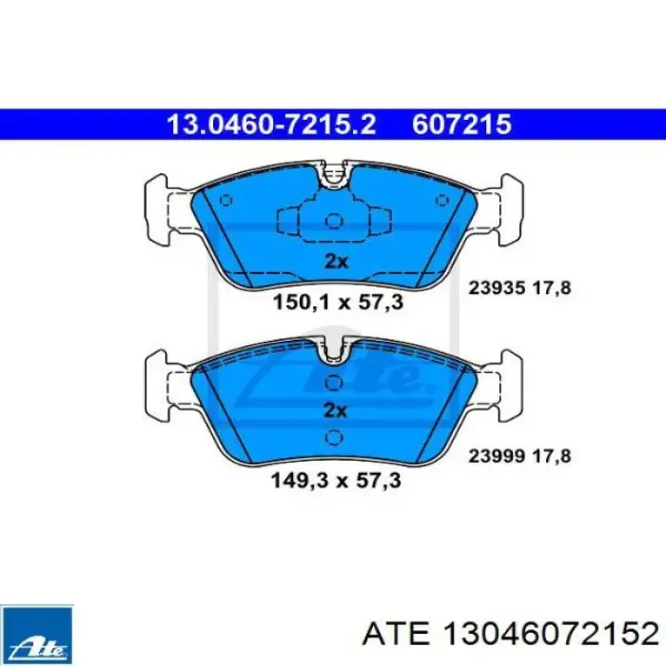 Pastillas de freno delanteras BMW 1 E81, E87