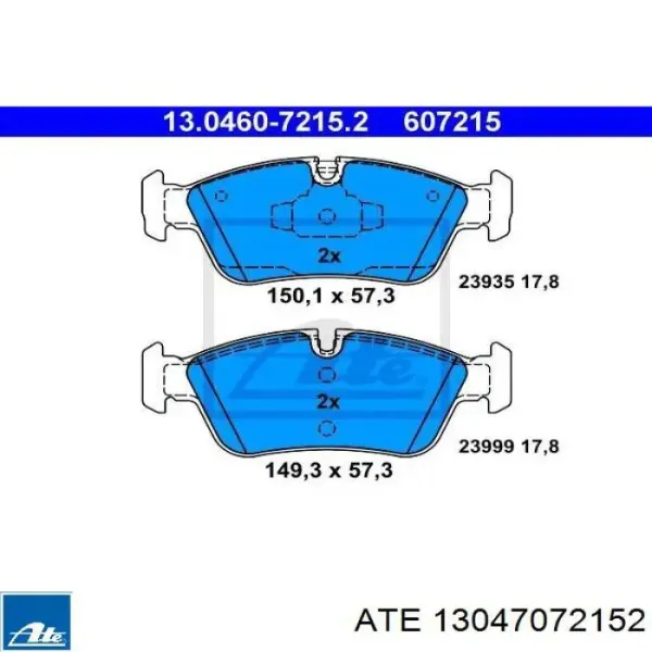 Pastillas de freno delanteras BMW 1 E81, E87