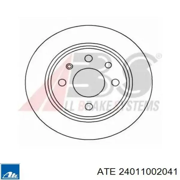 Disco de freno trasero Opel Astra 51, 52, F35, M35