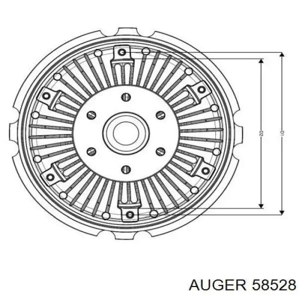 Embrague viscoso de ventilador 717225 Errevi