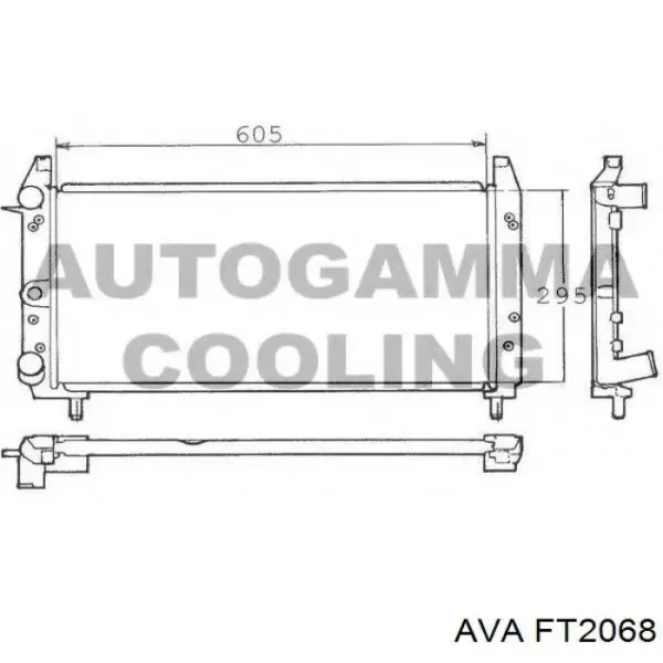 Radiador 71735361 Fiat/Alfa/Lancia