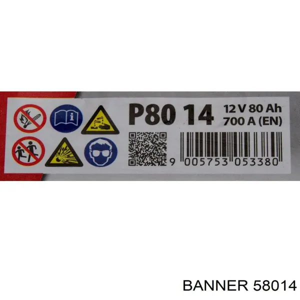 Batería 58014 Banner