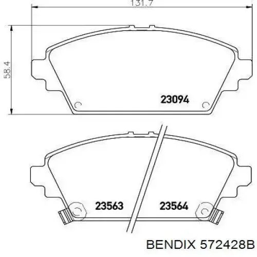 Pastillas de freno delanteras Nissan Primera P12