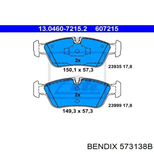 Pastillas de freno delanteras BMW 1 E81, E87
