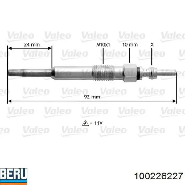 Bujía de incandescencia Volkswagen Polo 4 9N1