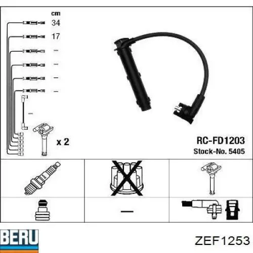 Cables de bujías 986356833 Bosch