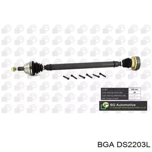 Semieje delantero izquierdo 46307998 Fiat/Alfa/Lancia