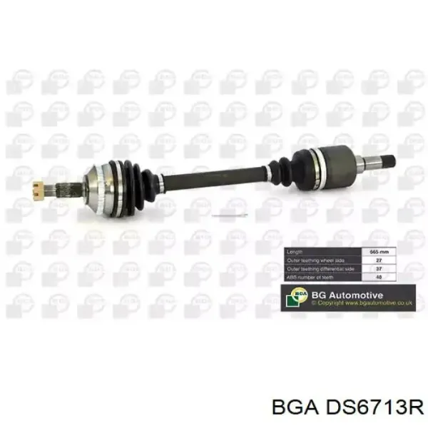 Semieje delantero izquierdo DS6713R BGA