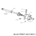 Cubo de rueda trasero Land Rover Range Rover LP, P38A