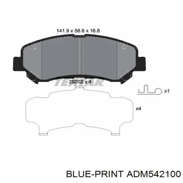Pastillas de freno delanteras Mazda CX-5 1 KE, GH
