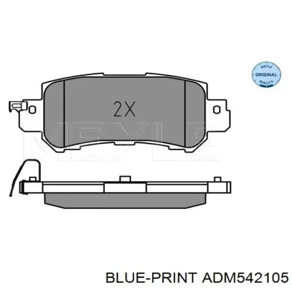 Pastillas freno traseras Blue Print ADM542105 precio, desde