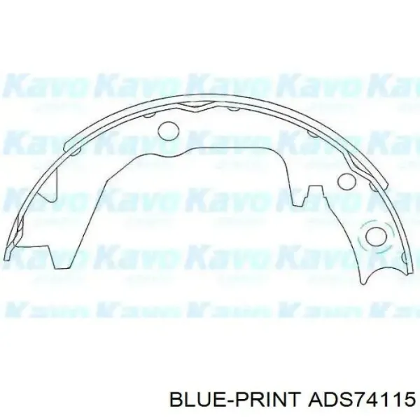 Juego de zapatas de frenos, freno de estacionamiento Subaru Legacy 2 BD, BG