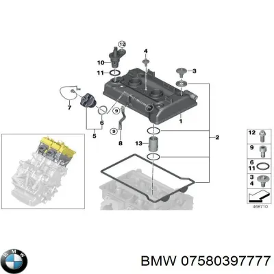 Sellador de silicona BMW 07580397777