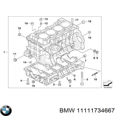Válvula de alivio de presión de culata BMW 11111734667