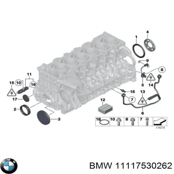 Tapón de culata BMW 1 E81, E87