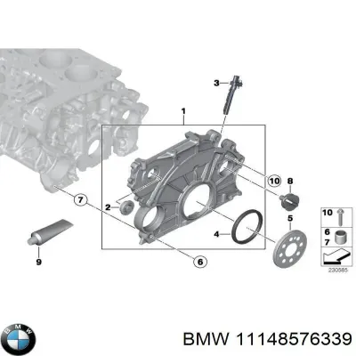Tapón roscado, colector de aceite BMW 11148576339