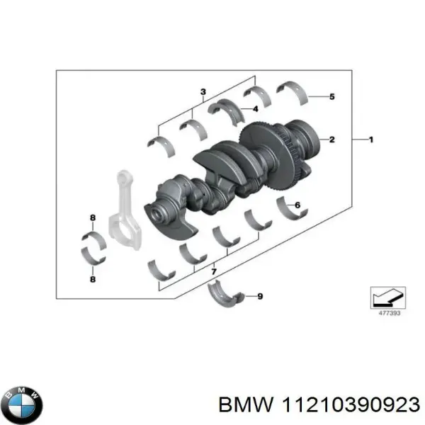Cigüeñal 11210390923 BMW
