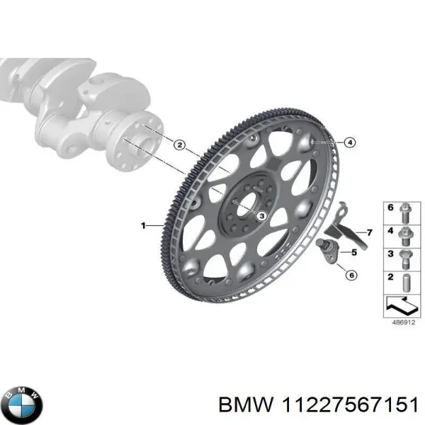 Volante bimasa BMW 7 F01, F02, F03, F04
