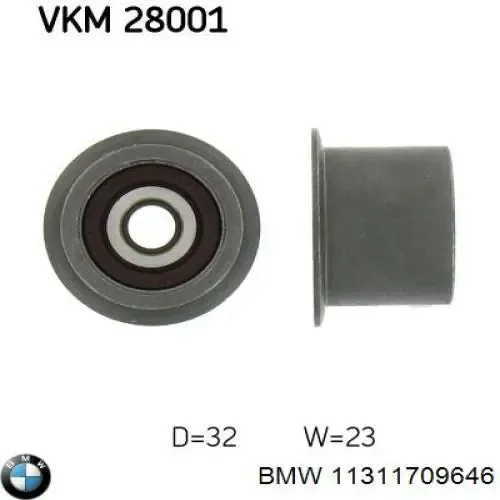 Rodillo intermedio de correa dentada BMW 3 E30