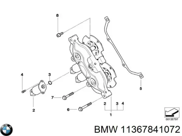 Válvula de control del árbol de levas 11367841072 BMW