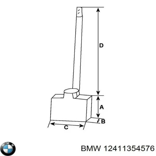 Escobilla de carbón, arrancador BMW 3 E21