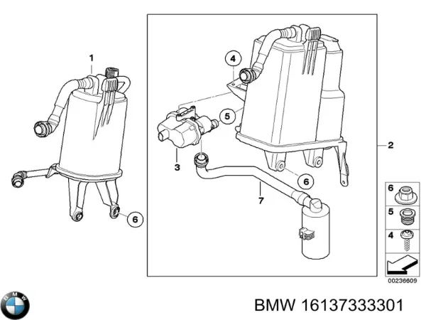 Valvula De Adsorcion De Vapor De Combustible BMW 5 F10
