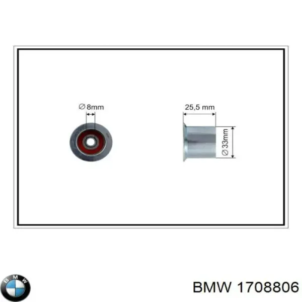 Rodillo intermedio de correa dentada BMW 3 E30