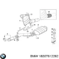 Silenciador central BMW 1 E81