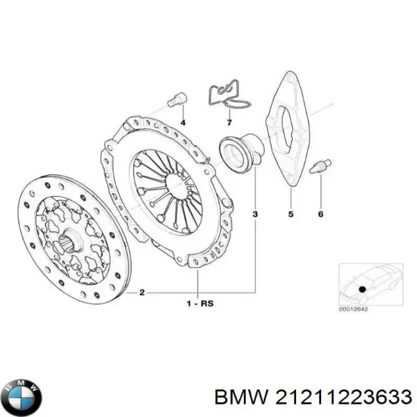 Embrague 21211223633 BMW