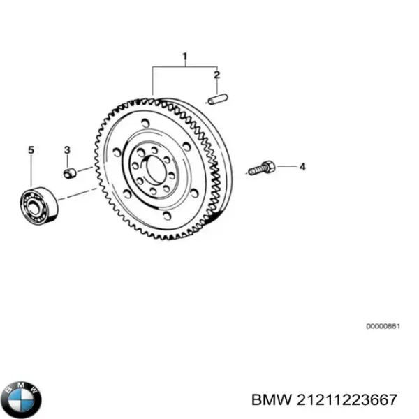 Volante motor 415006510 LUK