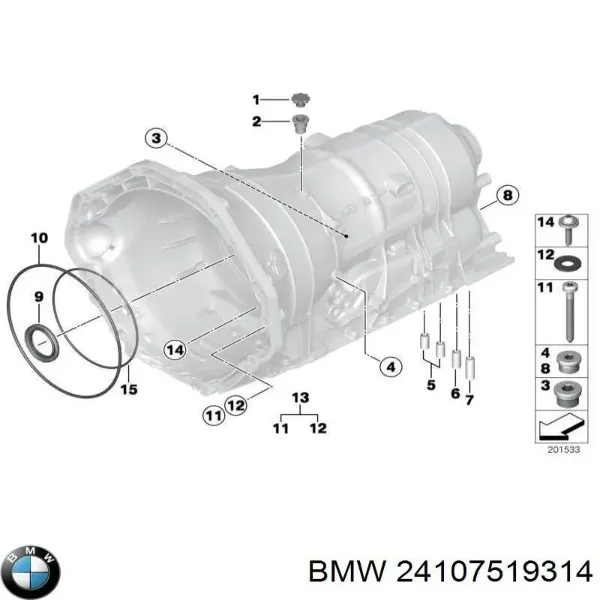Kit de reparación, caja de cambios automática BMW 5 E60