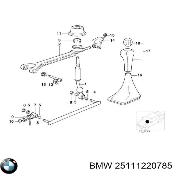 Comprar Fuelle palanca selectora Cambio De Marcha BMW 5  E34