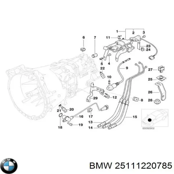  Fuelle palanca selectora Cambio De Marcha BMW 5 