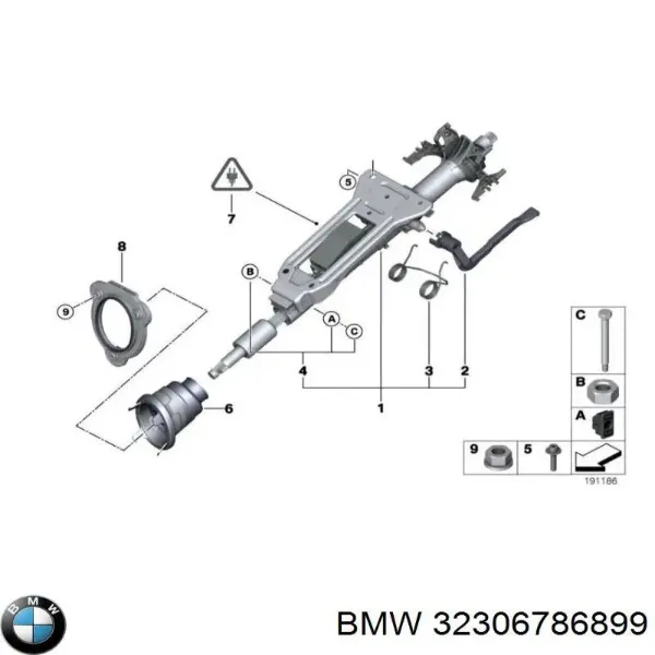 Columna dirección BMW 3 E90
