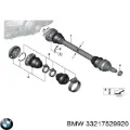 Fuelle interior de junta homocinética del semieje trasero BMW 3 E92