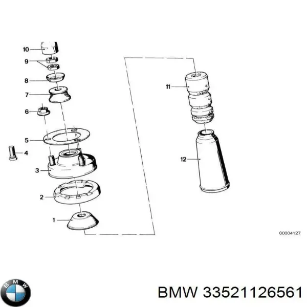 Amortiguador trasero BMW 5 E28