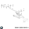 Buje de barra estabilizadora trasera BMW 7 E38