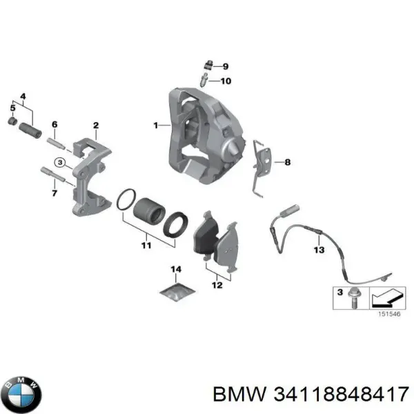 34118848417 BMW