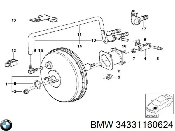 Servofreno BMW 5 E34