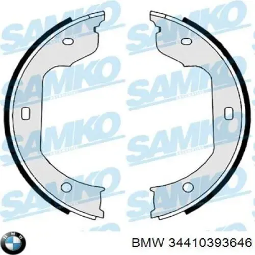 Juego de zapatas de frenos, freno de estacionamiento BMW 5 E39