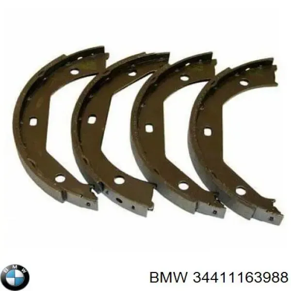 Juego de zapatas de frenos, freno de estacionamiento BMW 1 E81, E87