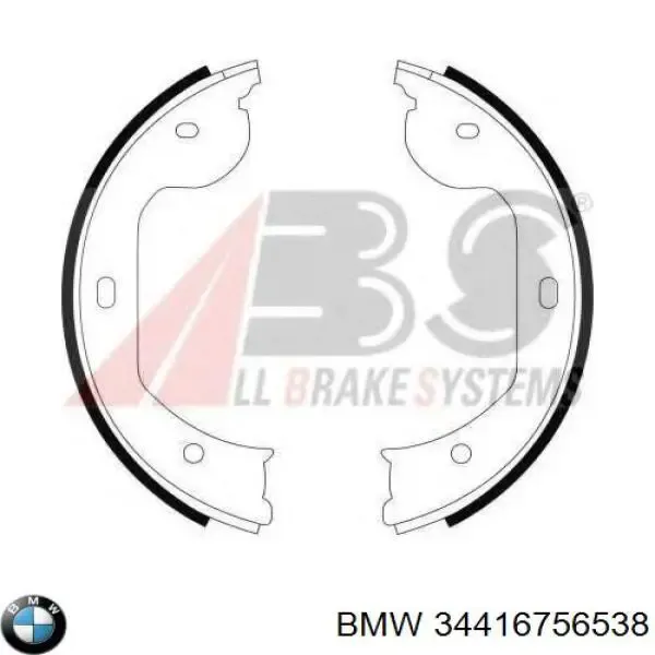 Juego de zapatas de frenos, freno de estacionamiento BMW 5 E39