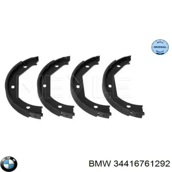 Juego de zapatas de frenos, freno de estacionamiento BMW 1 E81, E87