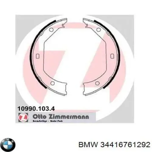 Juego de zapatas de frenos, freno de estacionamiento BMW 1 E81, E87