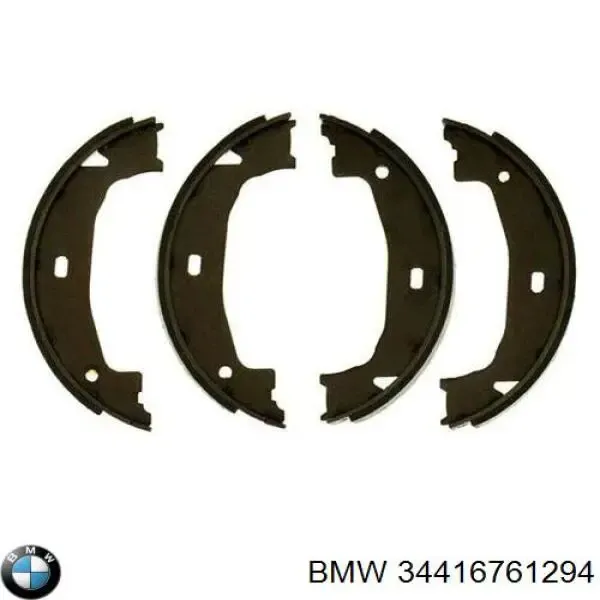 Juego de zapatas de frenos, freno de estacionamiento BMW 5 E34