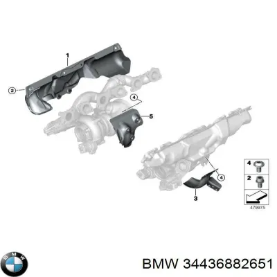 Accionamiento eléctrico del freno de mano BMW 34436882651