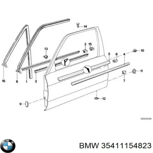 Cable del acelerador 35411154823 BMW
